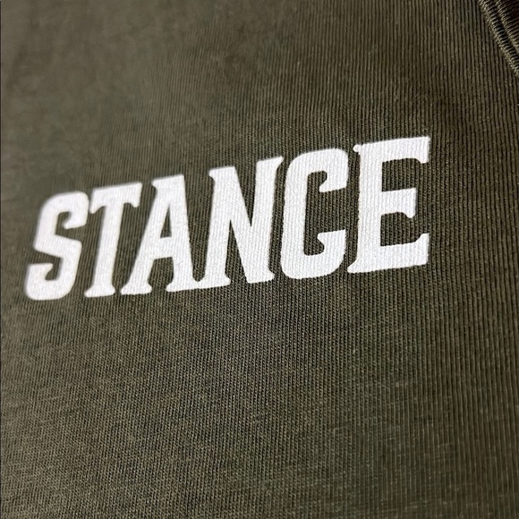 Stance Green Short Sleeve Tee with Classic Crew Neck - Picture 2 of 6